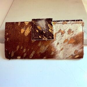 NWOT Genuine Leather Cowhide Large Wallet